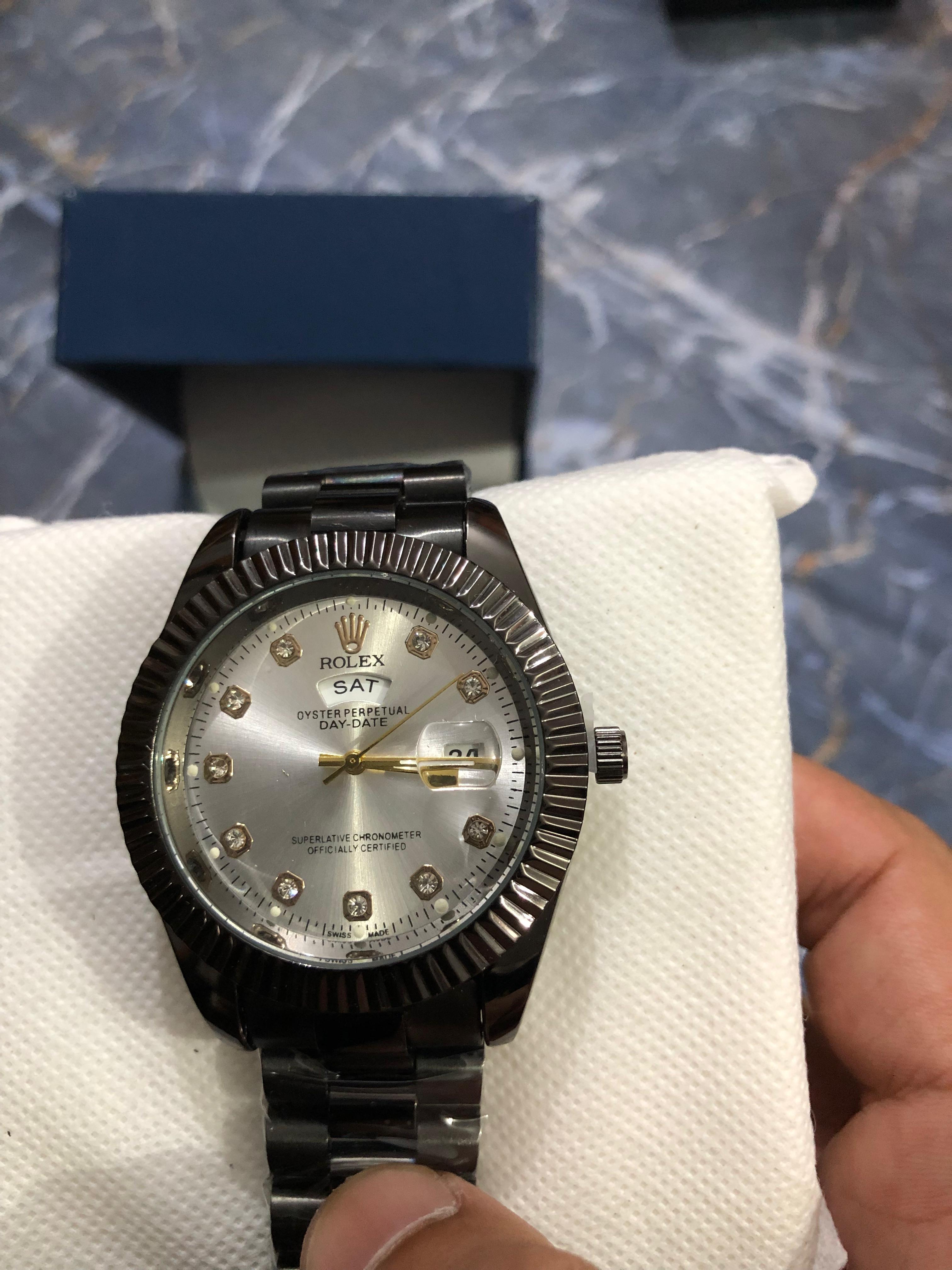 Premium Rolex Date & Day Watch Collection – 4 Stylish Designs to Choose